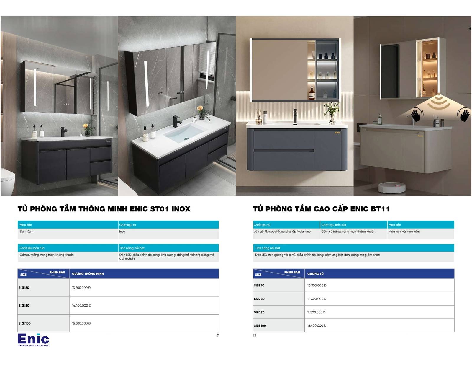 Thiết bị vệ sinh ENIC Catalogue và Bảng giá mới nhất 2024 /Page 11